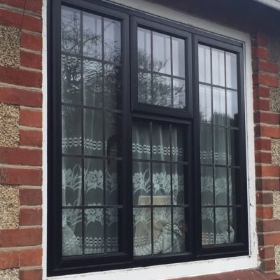 black aluminium windows