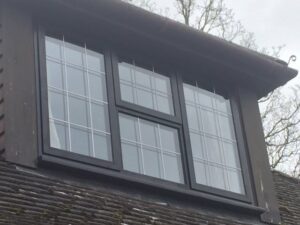 Casement windows with egress hinges.