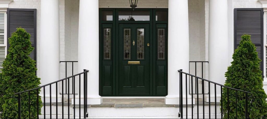 Endurance composite doors in a large house