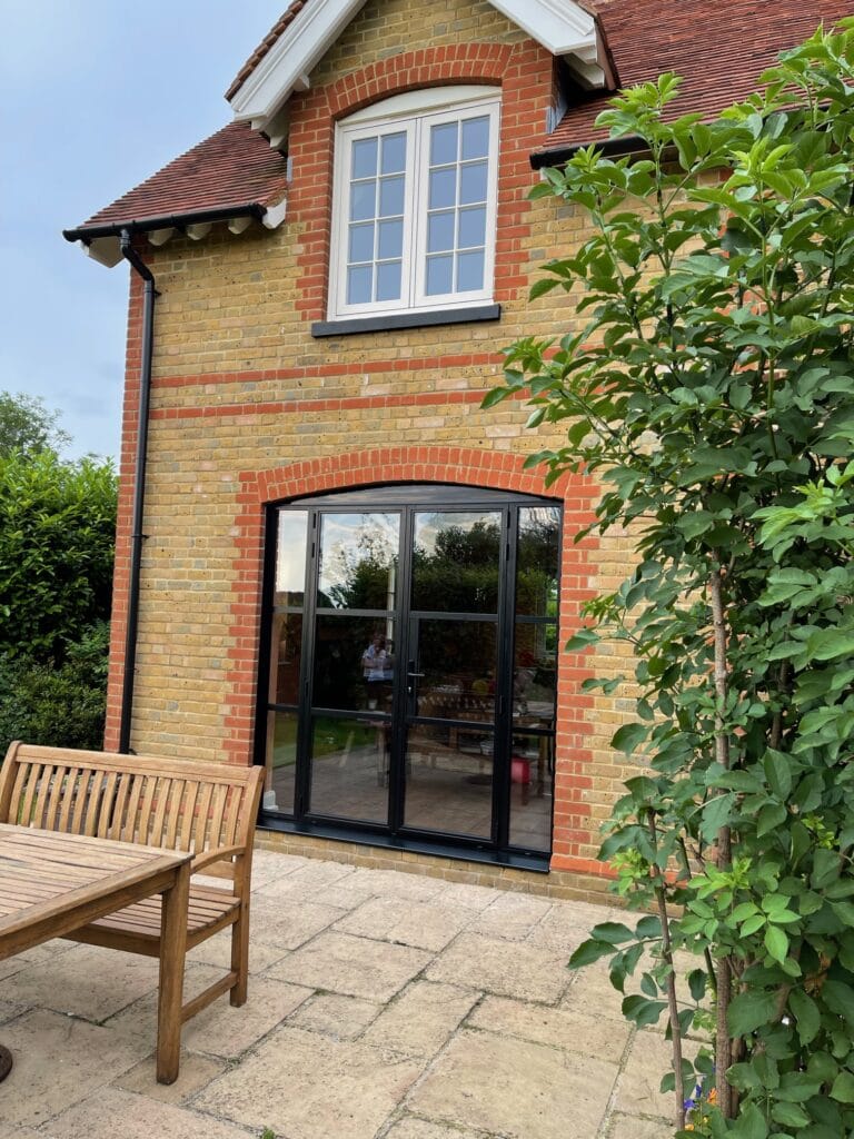 steel-replacement doors and windows in a kent house