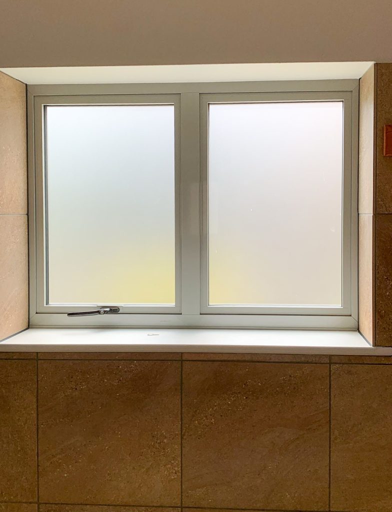 Double casement light grey alitherm 800 window